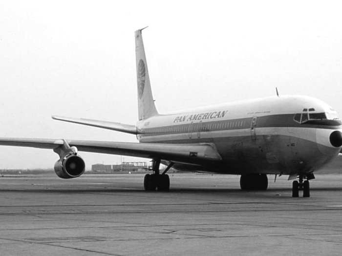 ... the Boeing 707 the airline operated at the time.