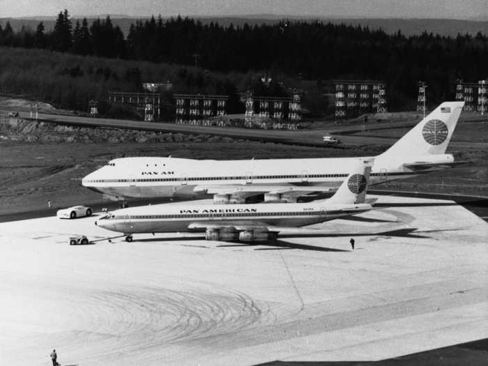 With seating for as many as 550 passengers, the 747 truly dwarfs the 707 as well as other workhorse jets of the era such as the ...