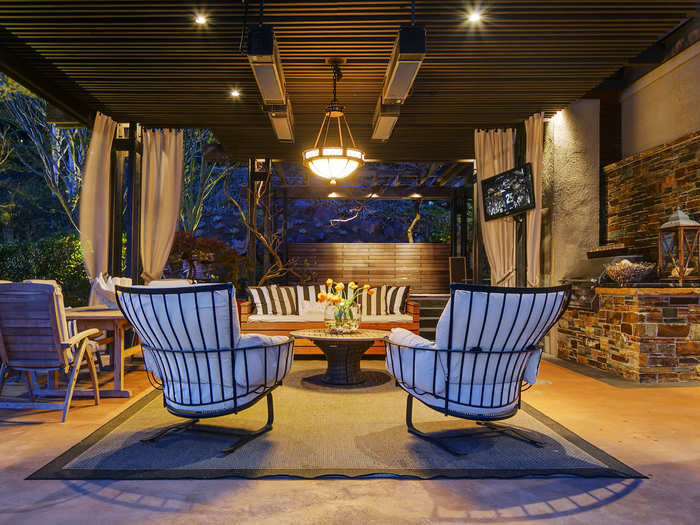 These outdoor spaces offer the perfect place to entertain family and friends.