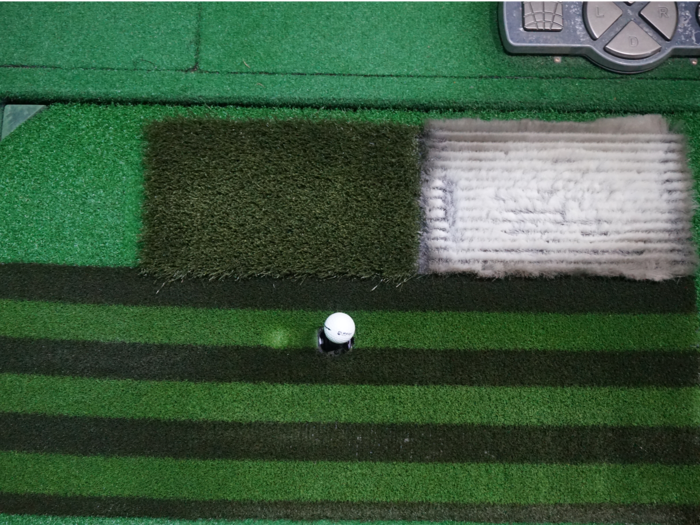 The way it works is simple. You place the ball on either the tee or the ground...