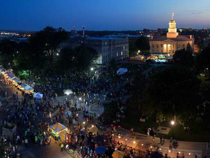 3. Iowa City, Iowa — home of the University of Iowa