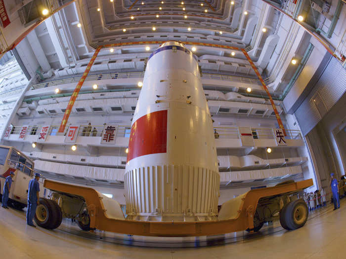 China also builds its own spacecraft, called the Shenzhou. The first mission — Shenzhou-1 — was a test flight without any crew on board.