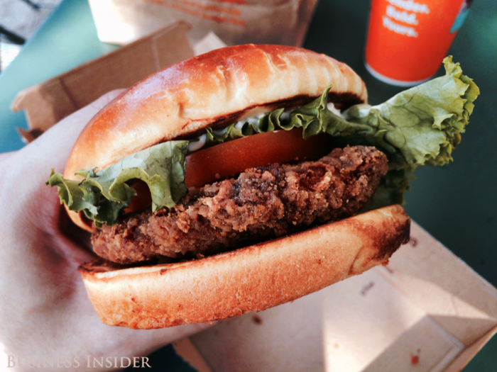 The chain launched a new buttermilk crispy-chicken sandwich made with real buttermilk.