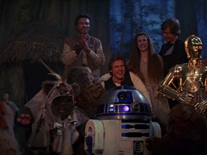 If true, the Ewoks survive, Luke and Han Solo escape, the Rebel Alliance lives to fight another day...