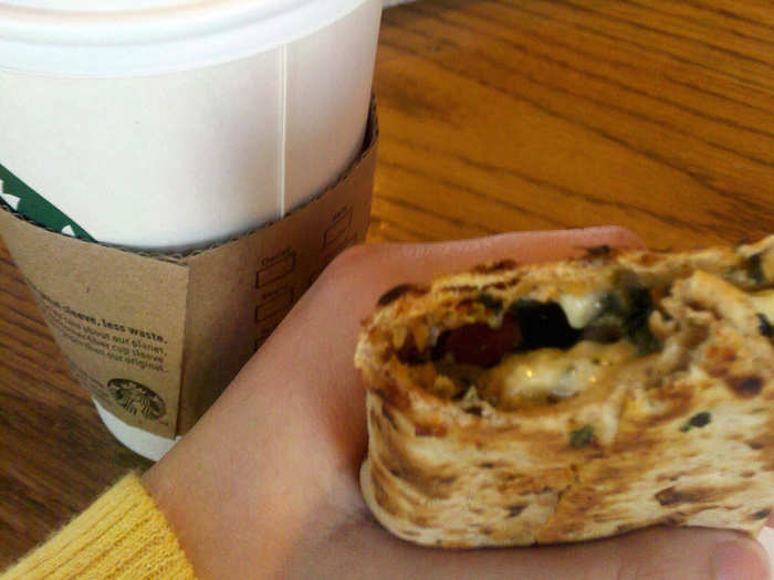 Starbucks — Spinach and Feta Wrap — 290 calories