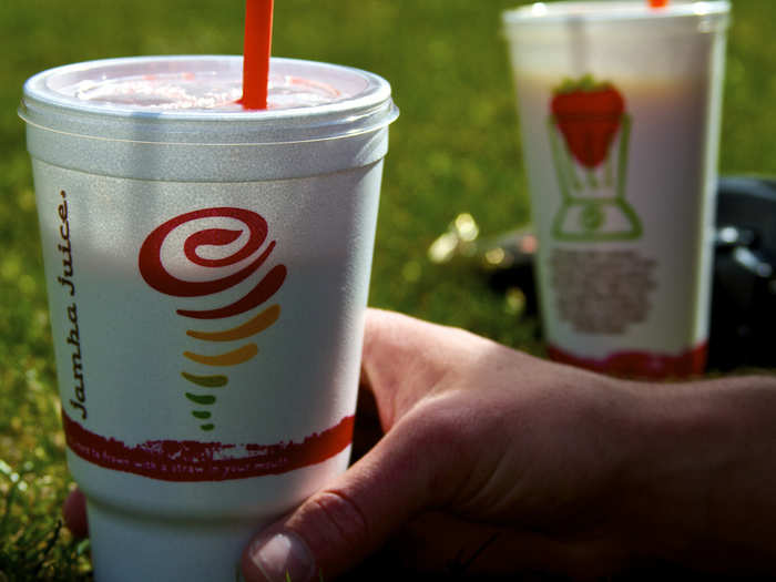 Jamba Juice — Aloha Pineapple Smoothie in the 16-oz 