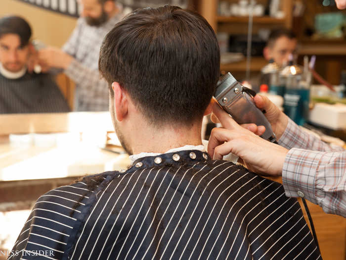 Geno said it would be the perfect cut for the holiday season, as it will still look great even when given some time to grow out. I needed it to still be in good shape by Christmas and New Year