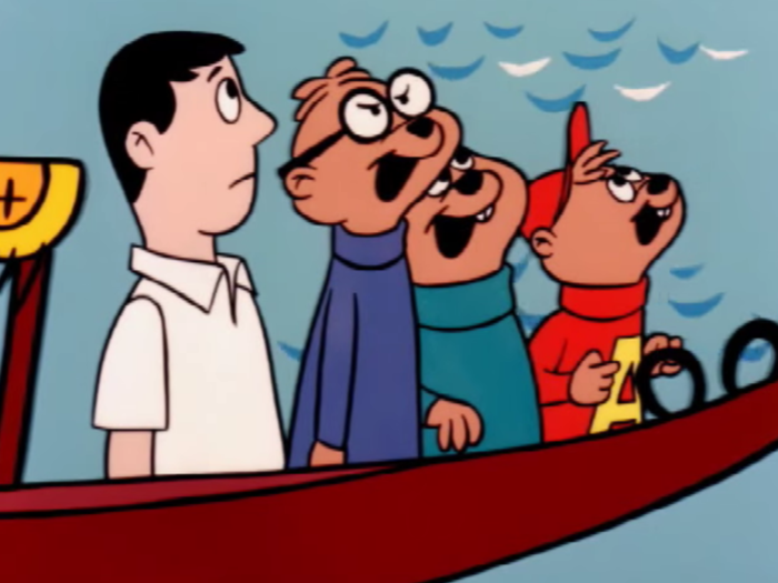 The chipmunk trio was first animated in 1961 for a short-lived TV series called "The Alvin Show," which lasted about a year. Bagdasarian voiced all of the characters and continued to release albums under the Chipmunks moniker, including a Beatles cover album.