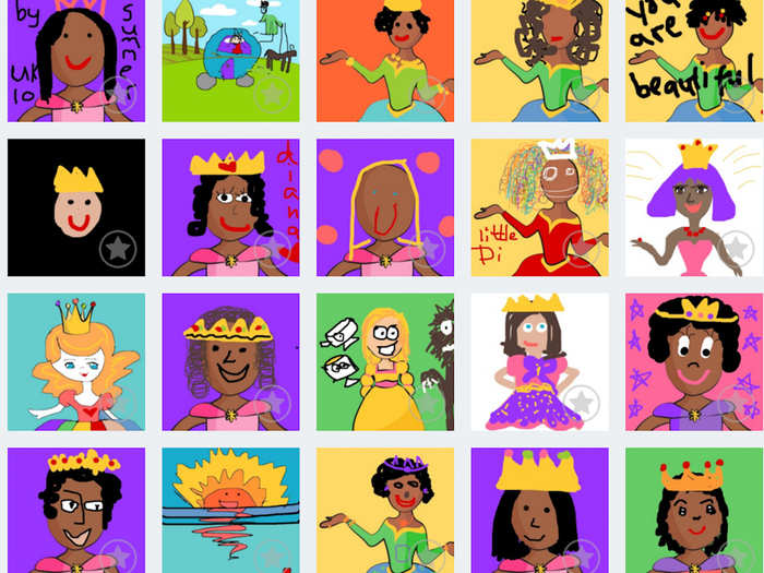 Each featured project lasts 24 hours. When this one ends all of the pictures will go directly to Whisper, the charity that cares for the 3-year-old in Uganda. Here is a sample of all the pictures members of the Elbi community drew for Diana.