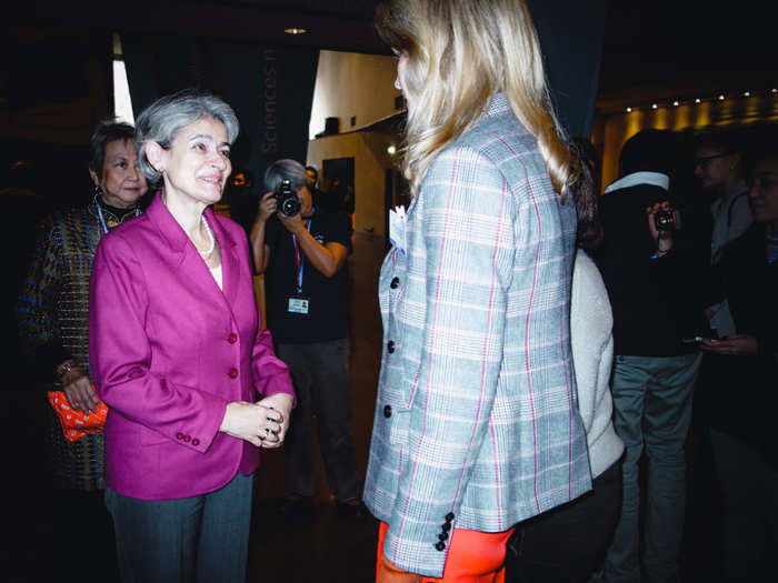 Here, Natalia meets Irina Bokova, the director-general of UNESCO.