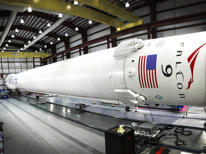 The Falcon 9 is able to deliver a large payload into space. For this launch, the cargo consisted of 11 satellites from a company called ORBCOMM.