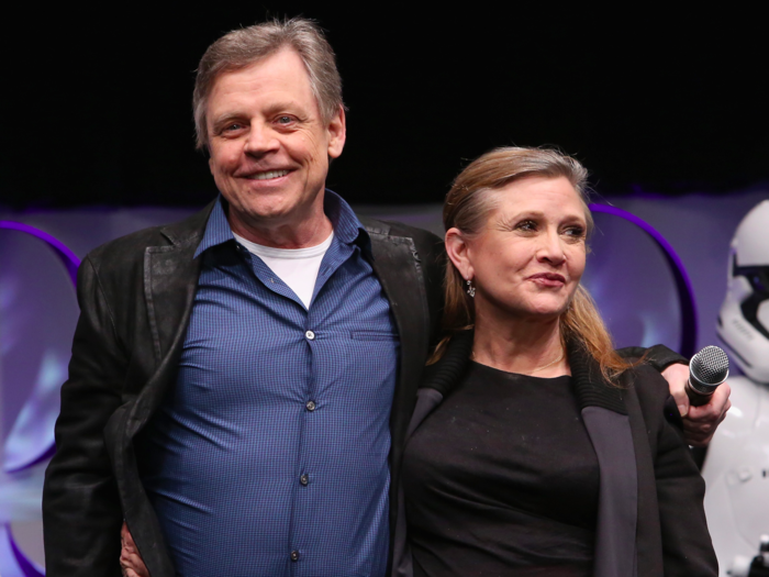 Mark Hamill and Carrie Fisher: Low seven-figures