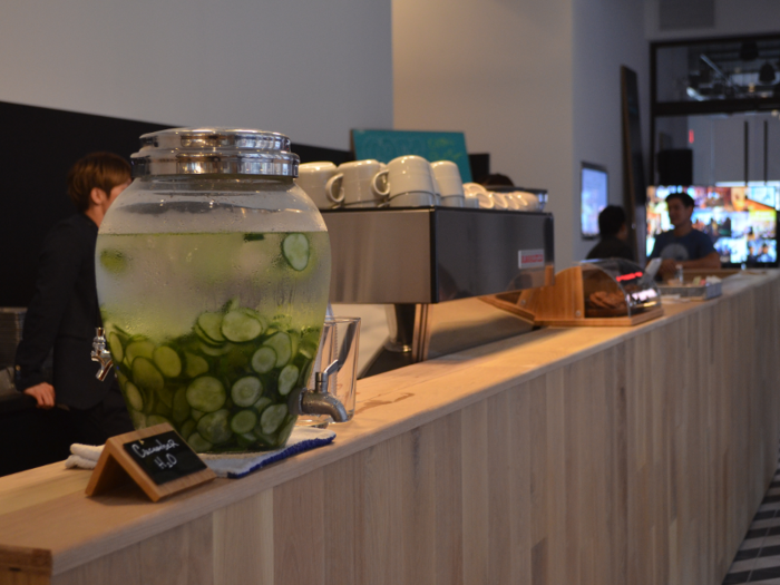 Rise has a very startup-y feel. Cucumber water, anyone?