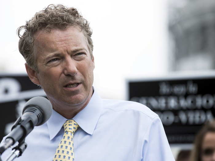 9. Rand Paul, Republican, senator from Kentucky