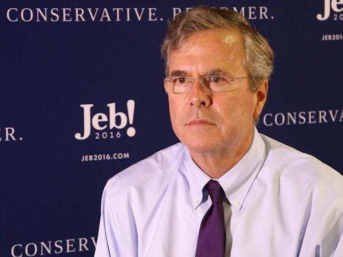 5. Jeb Bush, Republican, former Florida governor