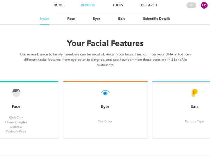 It was incredible to see all the different things the test could tell based on a sample of spit. The science of determining features based on a DNA sample is getting more advanced in recent years, but much of it is still limited. When it came to my results for appearance, though, pretty much everything the test showed me was spot-on.