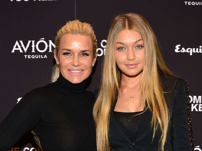 Gigi Hadid, 20, inherited her looks from her model mother, 51-year-old "Real Housewives of Beverly Hills" star, Yolanda Foster.