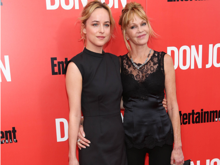 "Fifty Shades of Grey" star Dakota Johnson, 26, also followed in her actress mom