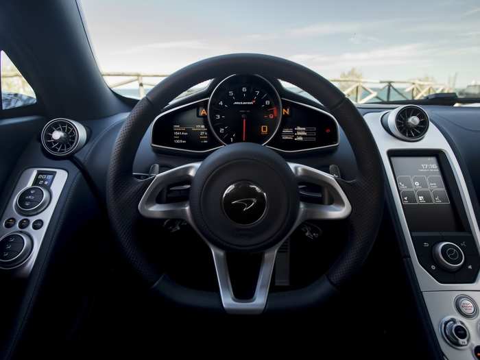 Inside, the 650S is a study in minimalism. Each button and switch is strategically placed for ease of use. Nothing distracts from driving the car.