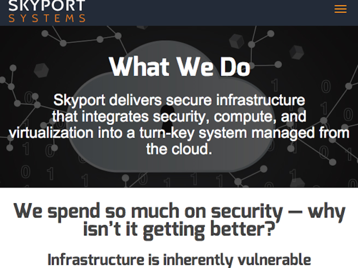 Skyport Systems: Securing the network by assuming hackers are there