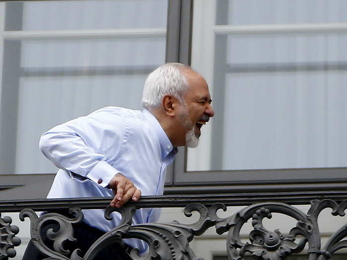 Iran and a US-led group of six nations completed a controversial nuclear agreement in July of 2015. Here, Iranian Foreign Minister Javad Zarif stands on the balcony of Vienna