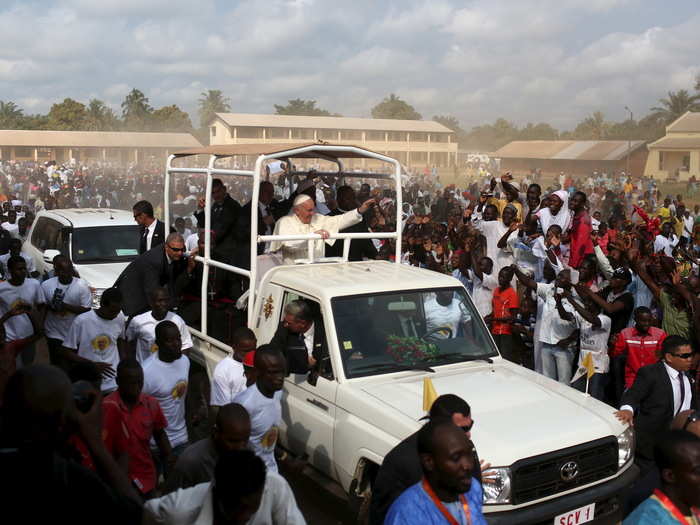 Pope Francis visited the Central African Republic, one of the poorest and least stable countries on earth, in an attempt to heal the rift between the country