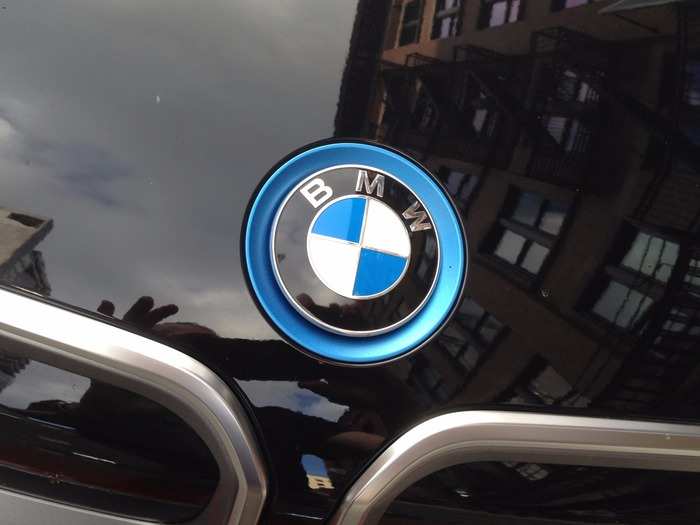 And the famous BMW badge has added a cool blue rim.