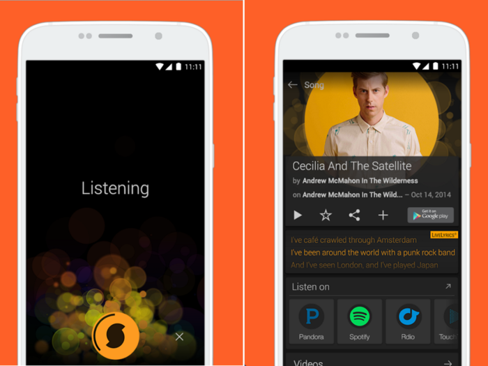 SoundHound will help you identify a song.