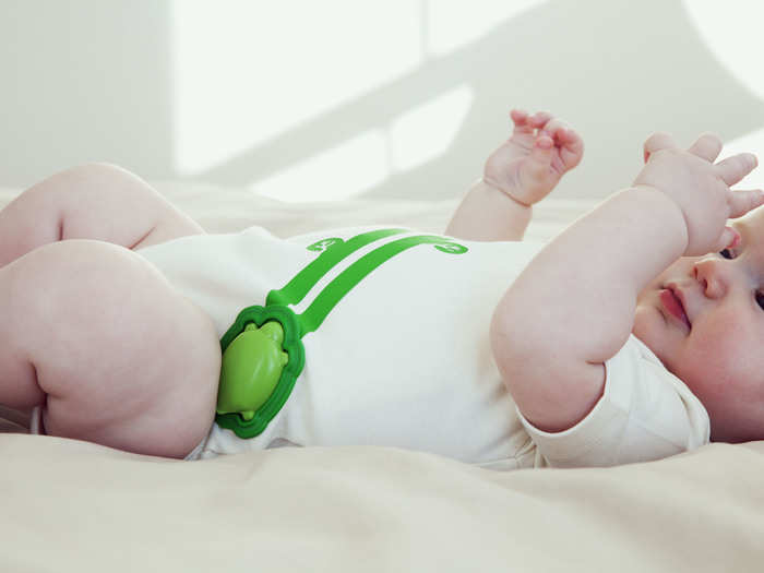 The onesie will send alerts and a nightly report about your baby