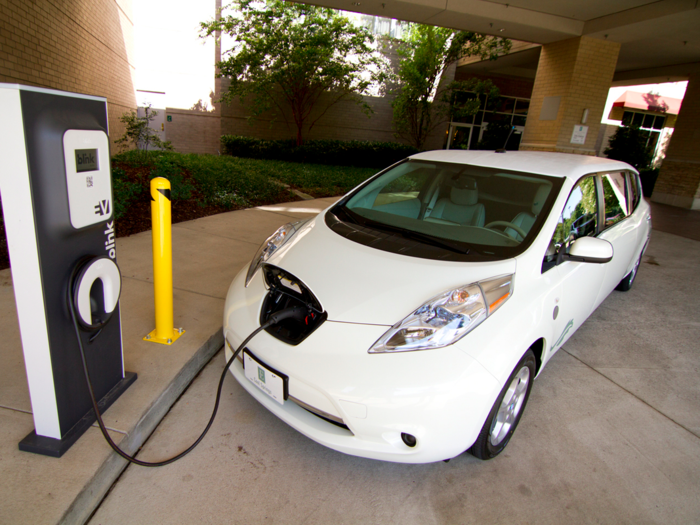 In 2010, Nissan begin delivering its all-electric Leaf in the US.