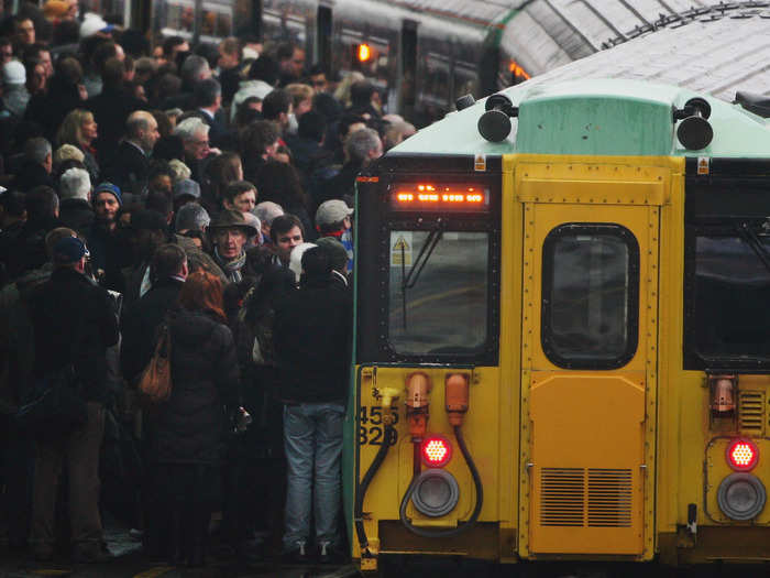 Clapham Junction, London. Unlike its world-renowned tube service, the city