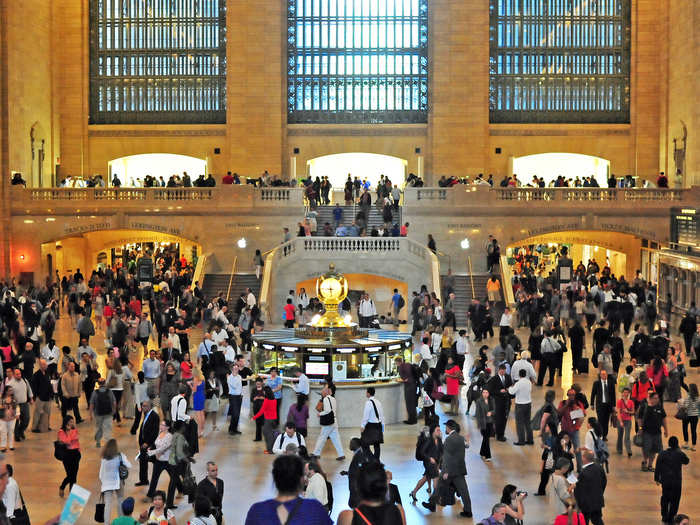 Grand Central Terminal sees roughly 750,000 people pass through each day, making it the single busiest station in New York City.