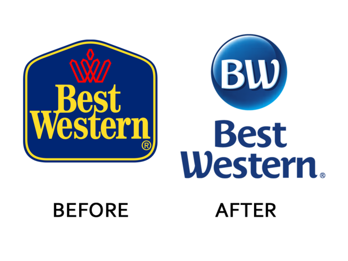 4. Hotel chain Best Western hired MiresBall to transform its dated but unique logo. The result looks like a bad knock off of Procter and Gamble