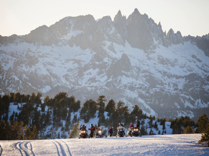 17. Along the east side of the Sierra Nevada in California, Mammoth Mountain offers up the best and biggest snow recreation area in the state. Mammoth Resorts owns the area