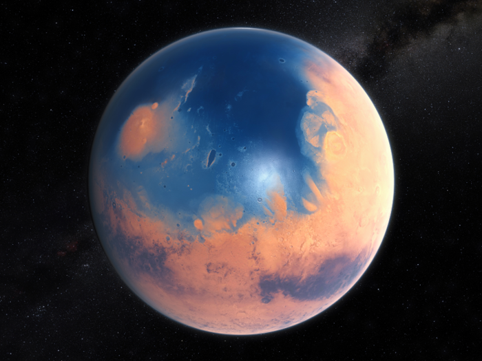 We found out Mars used to be a <a href="http://www.techinsider.io/what-mars-looked-like-with-water-2015-3">water world with a giant ocean</a> that covered almost 20% of its surface...