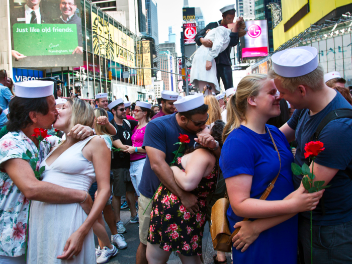 The controversy is timelessly Times Square: tourism, sex, and money-making, all at the Intersection of the World.