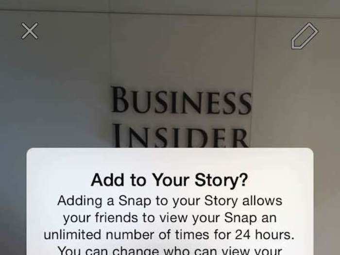 Your Snapchat Story lets you share a photo or video with all your Snapchat friends for 24 hours. Unlike a normal Snapchat photo or video, which you can view once, Snapchat Stories can be viewed again and again until they self-destruct 24 hours after their time of publication.