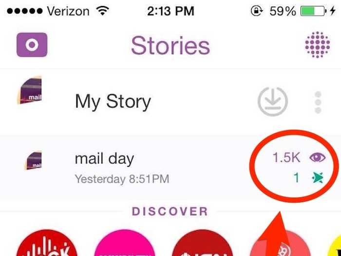 In the "My Story" feature, you can see how many people have viewed your Snapchat stories from the past 24 hours. You can also see how many people have taken a screenshot of your stories.