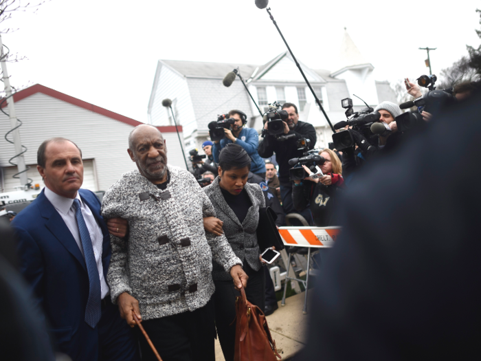 The story of actor and comedian Bill Cosby, who was arrested on charges of aggravated indecent assault, will continue to unfold throughout 2016.