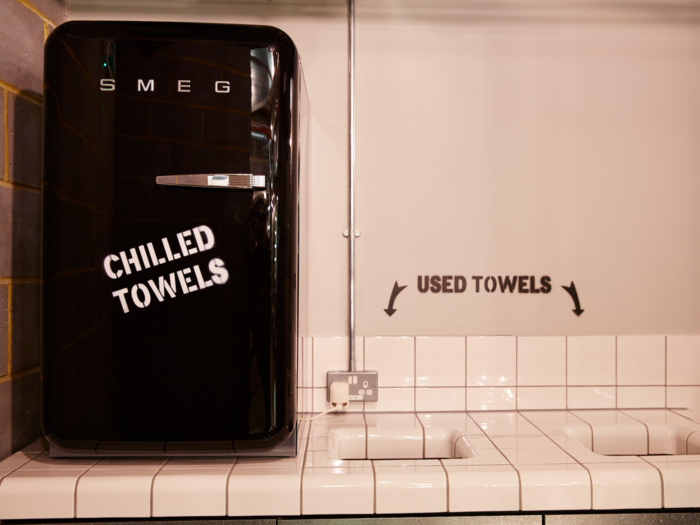 ...and you can even have your towel chilled if you