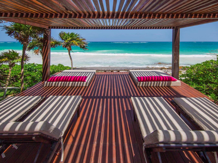 Tulum is also home to stunning private hotels. The Mezzanine Boutique Hotel has just nine rooms, where guests are treated to fresh coffee delivered straight to their room, baths with local Yucatan toiletries, plunge pools, and an array of snorkeling sites located near the hotel