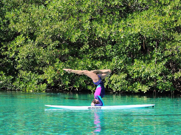 Yoga is a popular activity in Tulum, and the Maya Tulum Resort offers classes in some pretty creative settings, from the beach to your paddleboard.