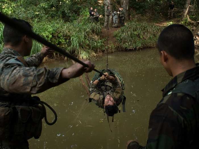 January 21: A U.S. Army Soldier, participating in a rotation at Lighting Academy