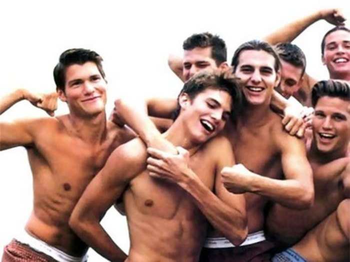 Ashton Kutcher appeared in an ad campaign for Abercrombie in 1998, the same year "That 