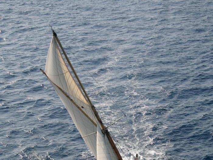 The teak on the yacht was restored in 2006 ...