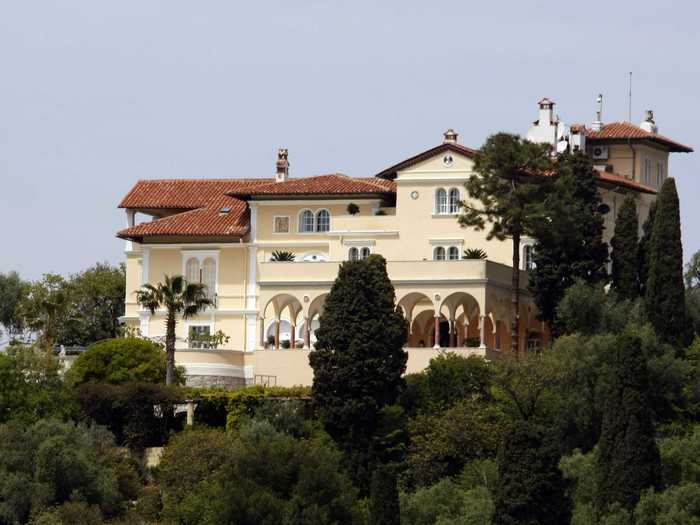 His international real estate holdings include the Villa Maryland, a hilltop mansion in the Côte d