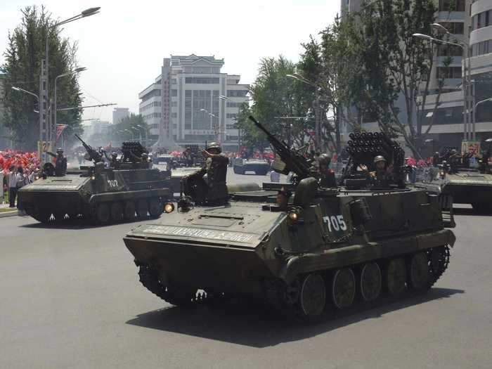 Though the equipment is outdated, North Korea does possess some armoured vehicles, which are largely copies of Soviet or Chinese-made models.