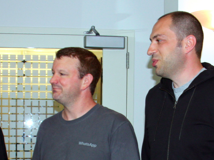 Brian Acton and Jan Koum, WhatsApp cofounders