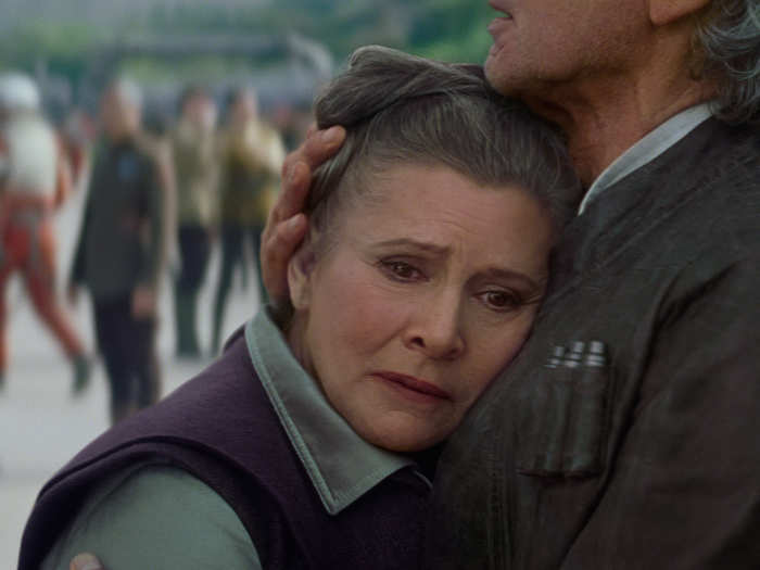 Leia tells Han Solo that she knew Snoke, Supreme Leader of the First Order, was after their son from the beginning