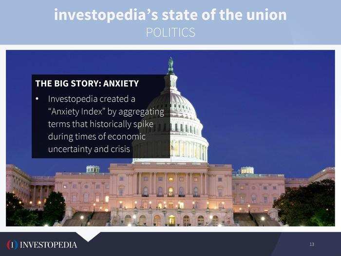 The final theme was anxiety among investors, and what it means for politics.